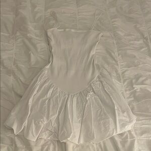 Zara White Spaghetti Strap Dress